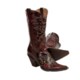 Stetson Fashion Cowboy Boots - Python Leather, Pointed Toe, Cross Detail (For Women)