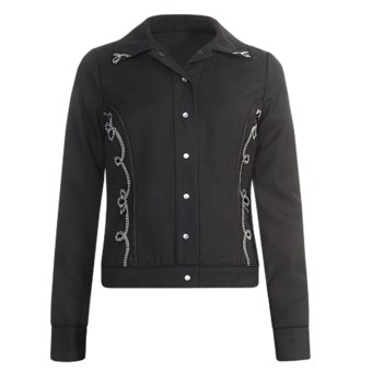 Stetson Gabardine Twill Blazer (For Women) in Black