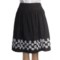 Stetson Lace-Embroidered Skirt - Wool Tweed (For Women) in Grey
