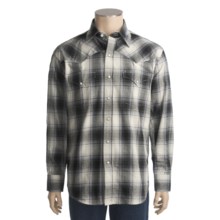 Stetson Ombre Plaid Shirt - Flannel, Long Sleeve (For Men) in Black - Closeouts