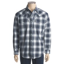 Stetson Pacific Ombre Plaid Shirt - Long Sleeve (For Men) in Blue - Closeouts