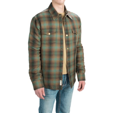 Stetson Plaid Shirt Jacket Insulated For Men and Big Men