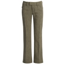 Stetson Tweed Pants - Wool-Cotton, Bootcut Leg (For Women) in Green - Closeouts