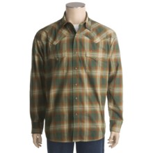 Stetson Twill Plaid Shirt - Flannel, Long Sleeve (For Men) in Grey - Closeouts