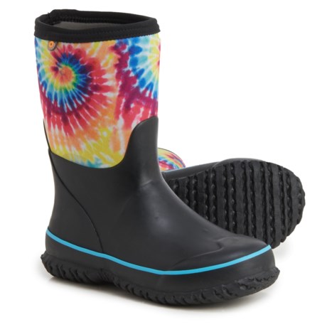 Bogs Stomper Neoprene Rain Boots - Waterproof (For Girls) - Tie Dye (7T )