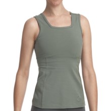 Stonewear Designs Electra Tank Top - Organic Cotton, Built-In Shelf Bra (For Women) in Gecko - Closeouts