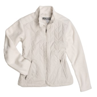 Storm Creek Issie Quilted Fashion Jacket - Fleece (For Women) in Pearl