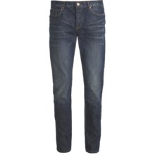 Straight Leg Skinny Jeans - Button Fly (For Men) in Newman Wash - Closeouts