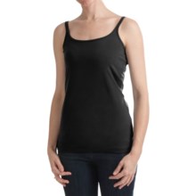 Stretch Cotton Camisole - Spaghetti Strap (For Women) in Black - 2nds