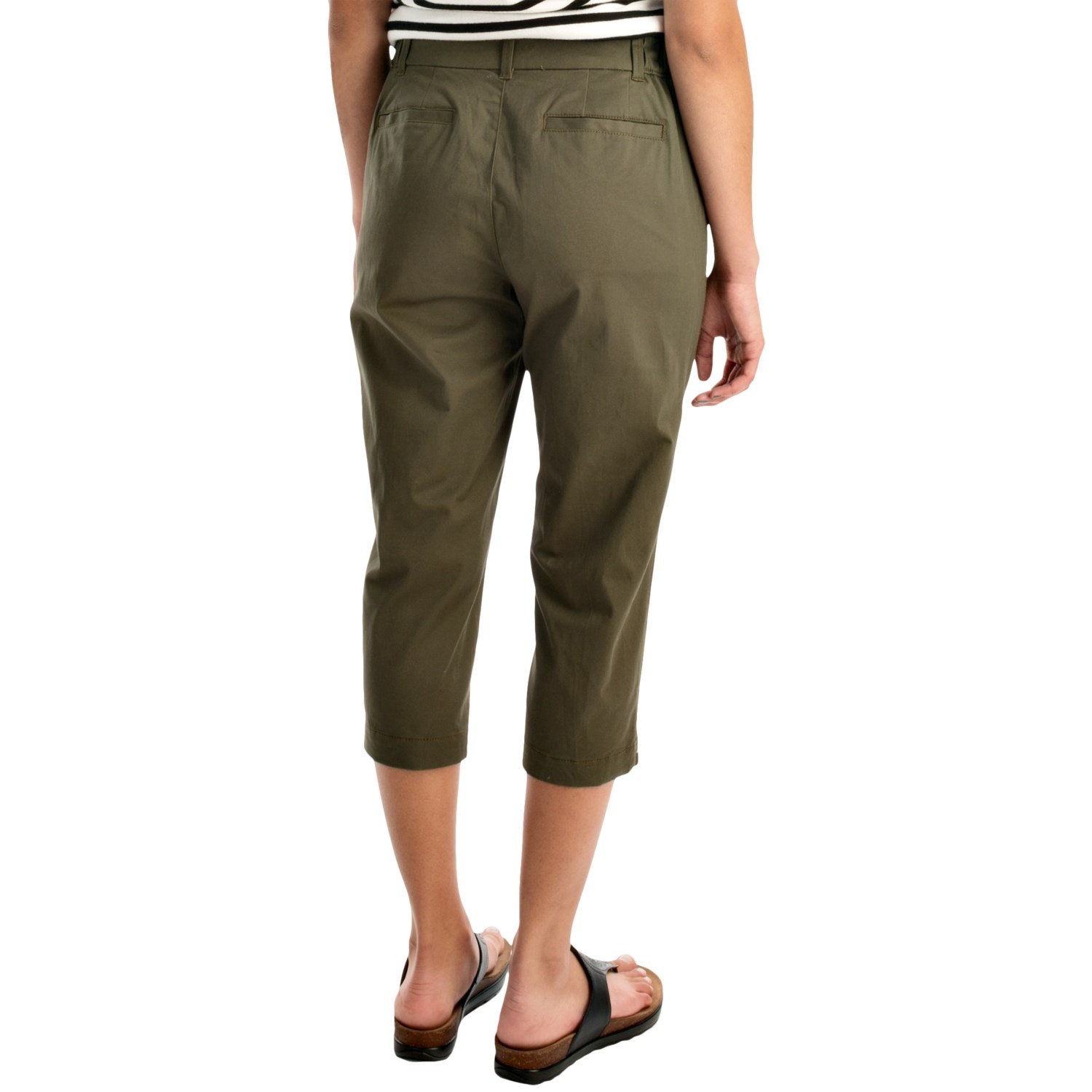 cotton womens cargo capris