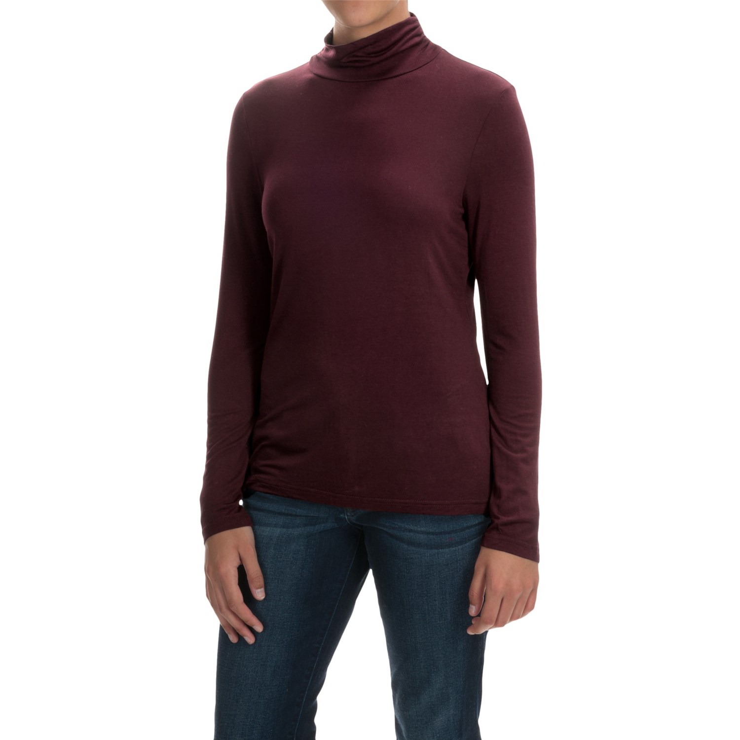 women's mock turtleneck long sleeve