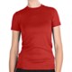 Stretch Cotton Shirt - Crew Neck, Short Sleeve (For Women)