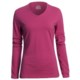 Stretch Cotton V-Neck Shirt - Long Sleeve (For Women)