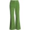 Stretch Pinwale Corduroy Pants - Cotton Rich (For Women) in Green