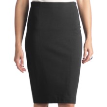 Stretch Rayon Pencil Skirt (For Women) in Black - Closeouts