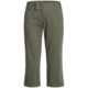Stretch Woven Twill Capris - Flat Front (For Women)