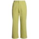Stretch Woven Twill Crop Pants - Flat Front (For Women)
