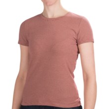 Stripe Cotton Shirt - Short Sleeve (For Women) in Red - 2nds