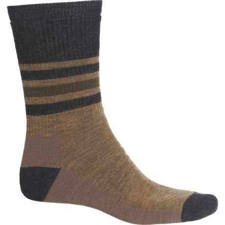 UPC 192360337671 product image for Striped Medium Cushion Hiking Socks - Merino Wool, Crew (For Men and Women) - DE | upcitemdb.com