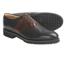 Stuart & Laud Pennick Golf Shoes - Leather (For Men) in Black/Brown - Closeouts