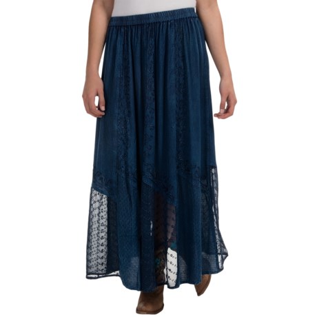 Studio West Lace and Jacquard Skirt For Women