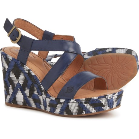 Born Sudo Sandals - Leather (For Women) - Navy (11 )