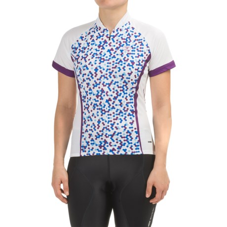 SUGOi Dot Cycling Jersey UPF 20 Zip Neck Short Sleeve For Women