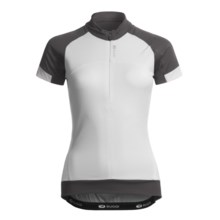 Sugoi Evolution Cycling Jersey - Zip Neck, Short Sleeve (For Women) in White - Closeouts