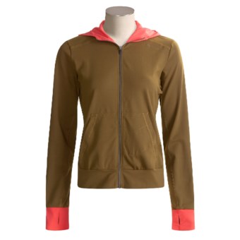 Sugoi Hatha Zip Hoodie Sweatshirt (For Women) in Vicuna