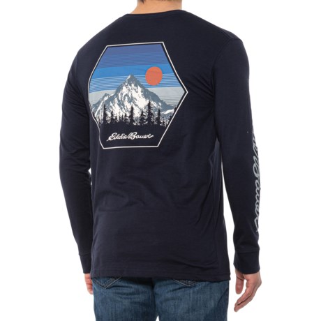 Eddie Bauer Sun and Mountain T-Shirt - Long Sleeve (For Men) - BLUE ATLANTIC (M )