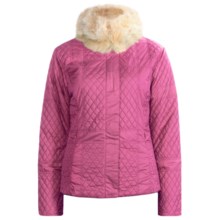 Sunice Julia Quilted Jacket - Faux-Fur Trim (For Women) in Bubble Gum - Closeouts