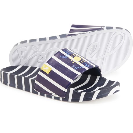 Joules Sunshine Slide Sandals (For Women) - Navy (9 )