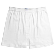 Sunspel Supima® Q14 Cellular Cotton Underwear Boxer Shorts - Q14 Cellular (For Big Men) in White - Closeouts
