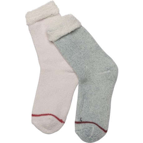 Avalanche Super Soft Thermal Socks - 2-Pack, Crew (For Girls) - LAVENDER (M )