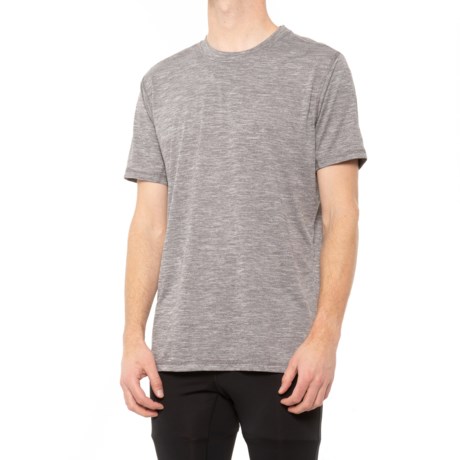 Xcelsius Supersoft Melange T-Shirt - Short Sleeve (For Men) - CHARCOAL (S )
