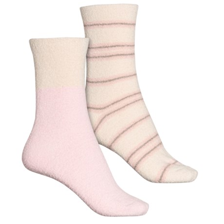 Frye Supersoft Stripe Cozy Boot Socks - 2-Pack, Crew (For Women) - NATURAL (M )