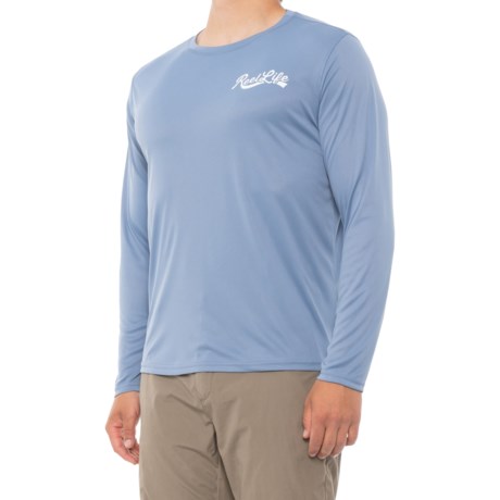 Reel Life Surf Fishing Sun Shirt - UPF 50+, Long Sleeve (For Men) - STONEWASH (XL )