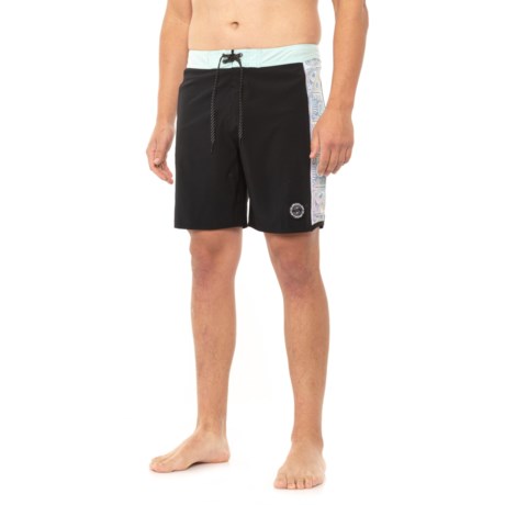 Quiksilver SurfSilk Arch Swim Shorts - 18? (For Men) - BLACK ( )