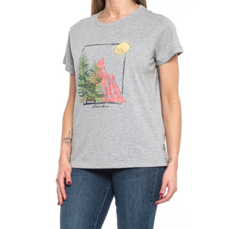 Eddie Bauer Sustainable T-Shirt - Short Sleeve (For Women) - MOUNTAIN SIDE (S )