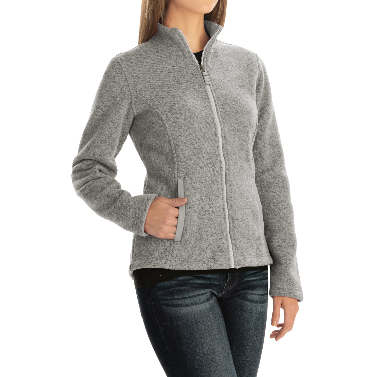 Sweater-Knit Fleece Jacket (For Women) - Save 63%