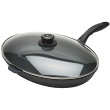 Swiss Diamond Non-Stick Oval Fish Fry Pan with Cover in See Photo - Closeouts