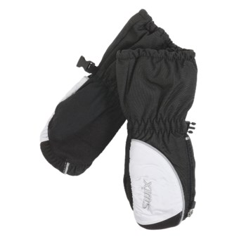 Swix Elements Gore-Tex® Mittens - Waterproof (For Kids) in Black/White