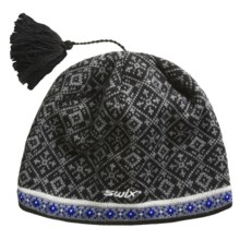 Swix Evie Beanie Hat - Merino Wool (For Men and Women) in Black/Grey - Closeouts