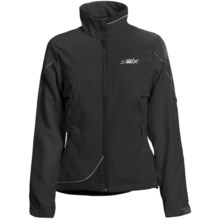 Swix Fleet Ski Jacket - Soft Shell (For Women) in Black - Closeouts