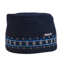 Swix Frode Beanie Hat - Merino Wool (For Men and Women) in Navy/Blue - Closeouts