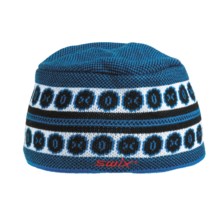 Swix Gustaf Beanie Hat - Merino Wool (For Women) in Blue/White - Closeouts