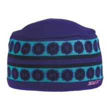 Swix Gustaf Beanie Hat - Merino Wool (For Women) in Purple/Blue - Closeouts
