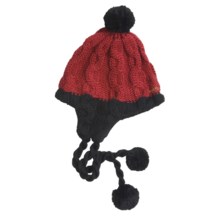 Swix Knit Ear Flap Hat (For Men and Women) in Red/Black - Closeouts