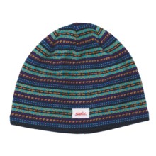 Swix Motion Beanie Hat - Merino Wool (For Men and Women) in Purple/Aqua - Closeouts