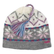 Swix Skye Tassel Beanie Hat (For Women) in Grey/White - Closeouts